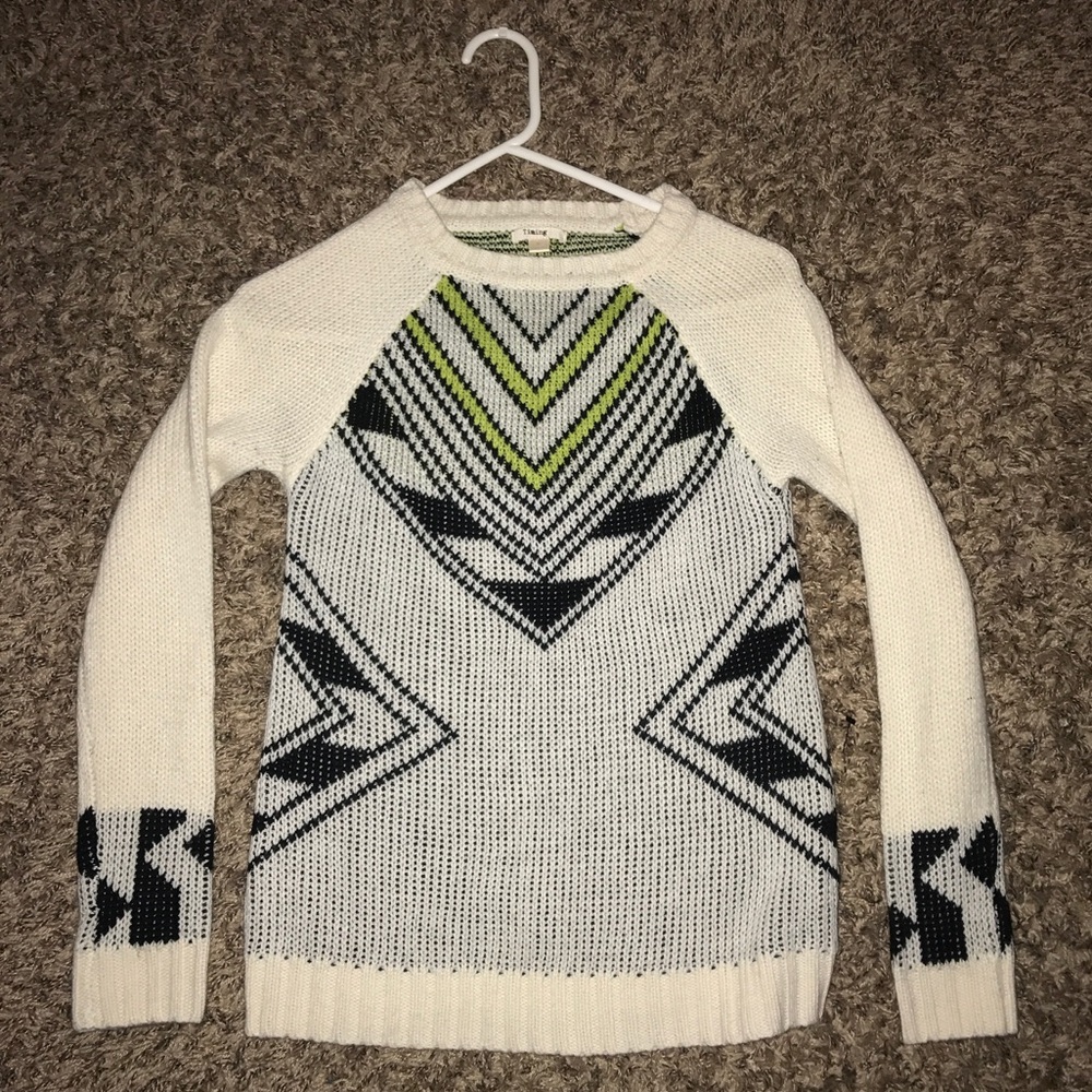 Geometric-Patterned Sweater by Timing